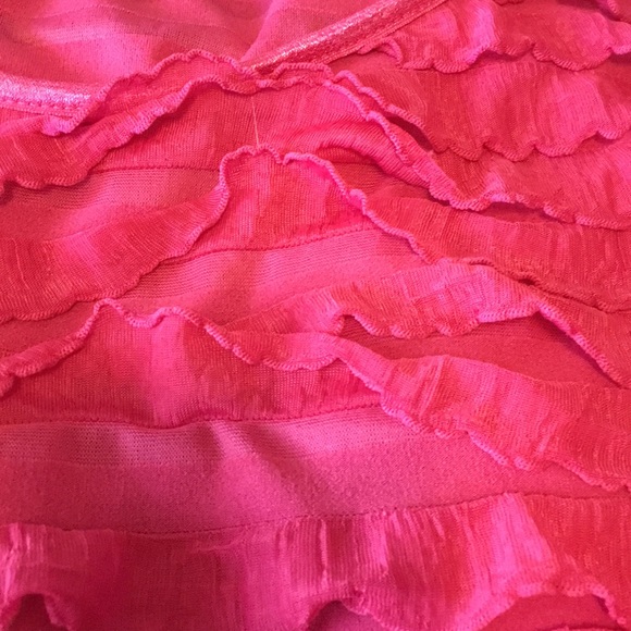 Elementz Layers of Hot Pink Ruffles Tee - Picture 6 of 8